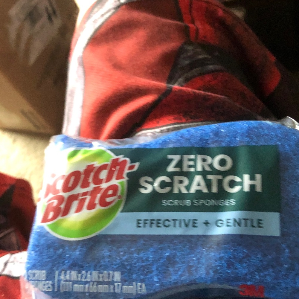 Zero Scratch Scrub Sponge - Blue - Picture 5 of 5